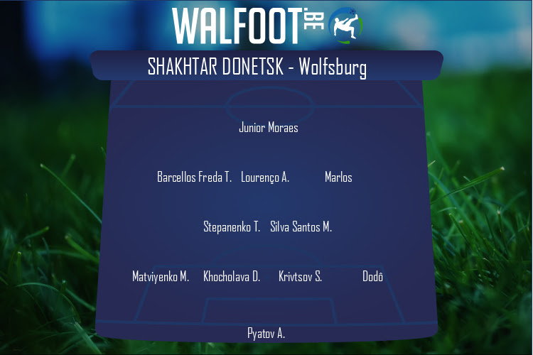 Composition Shakhtar Donetsk | Shakhtar Donetsk - Wolfsburg (05/08/2020)