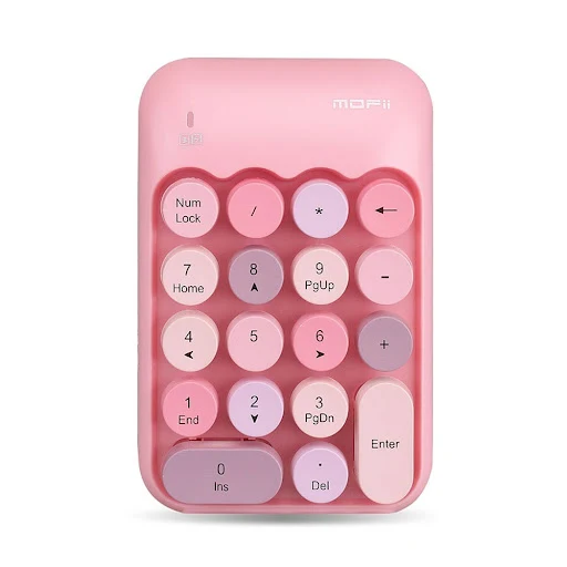 Bàn phím số vi tính không dây MOFII X910 Pink/ Hồng (47707)