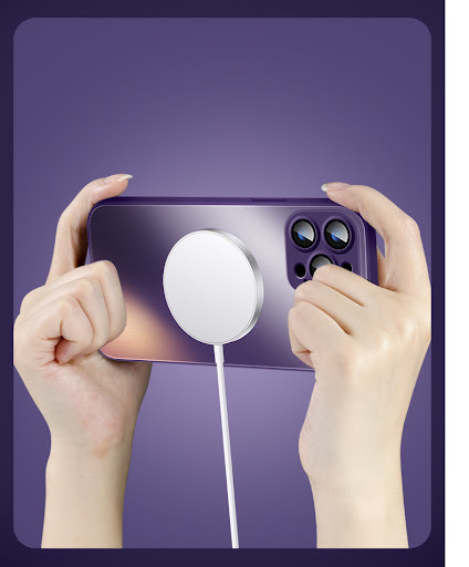 Title 1, Frosted Magnetic Phone Case with Lens Protector...