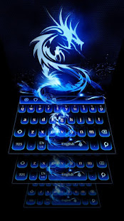 Cool Blue Flame Dragon Keyboard Theme(圖2)-速報App