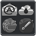 Cover Image of Herunterladen Black, Silver and Grey Icon Pack ✨Free✨ 6.0 APK