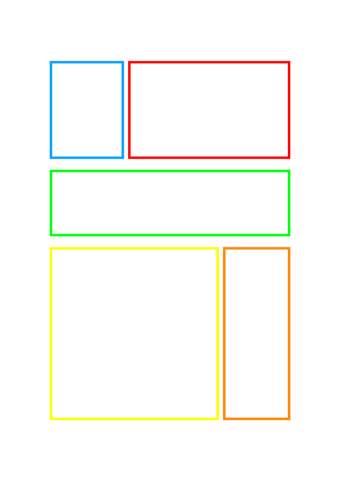 クリスタ：カラーコマ枠