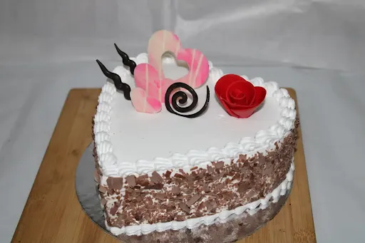 Black Forest Heart Cake