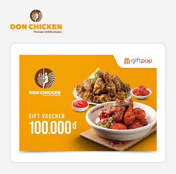 Evoucher - Phiếu Quà Tặng Don Chicken 100K