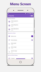 X Home Bar - Captură de ecran Home Bar Gesture Pro