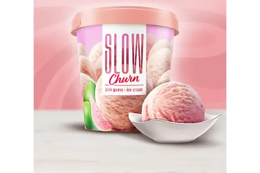 Slow Churn Pink Guava Ice Cream [500 ML]