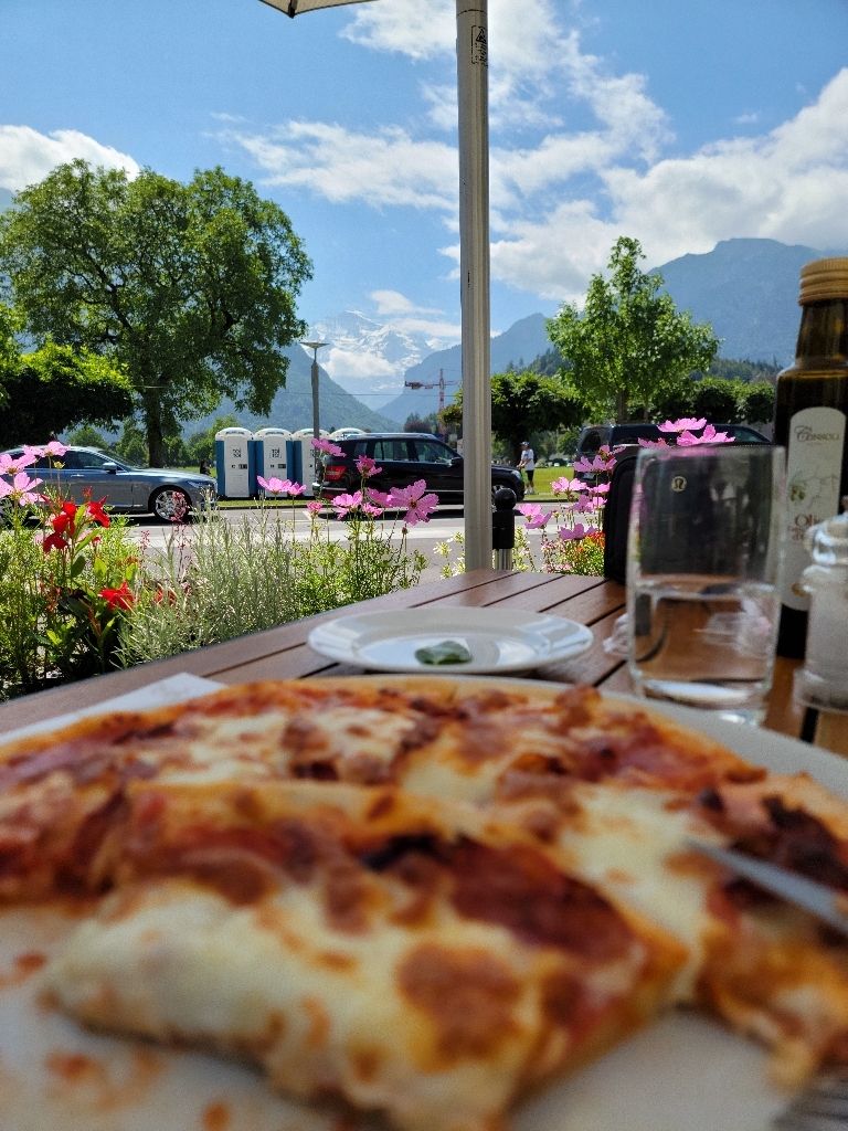 Pizza with a view