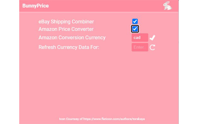 BunnyPrice chrome extension