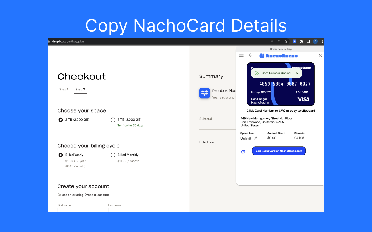 Nachonacho Web Extension Preview image 5