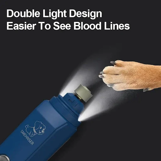 New LED Ligh Pet Nail Clippers for Small Large Dogs Cats Nail Grinder USB Rechargeable Paws Nail Cutter Grooming Dog Acc