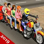 Cover Image of डाउनलोड Long Bike Driving Simulator - Passengers Transport 1.0.4 APK