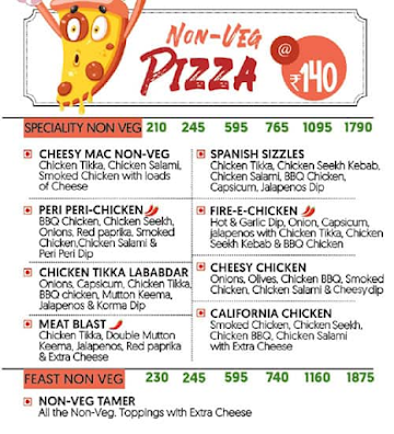 La Pino'z Pizza menu 