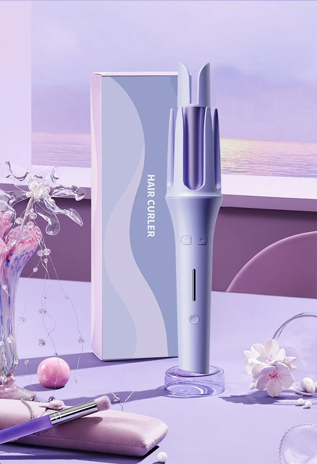 Modelador de Cachos Coreano Automático 32mm Volume Grande Elétrico Anion Perm para Cabelos Saudáveis e Cachos Perfeitos
