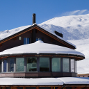 The roof is full of snow