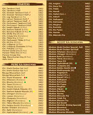 Shahi darbar Restaurant menu 2