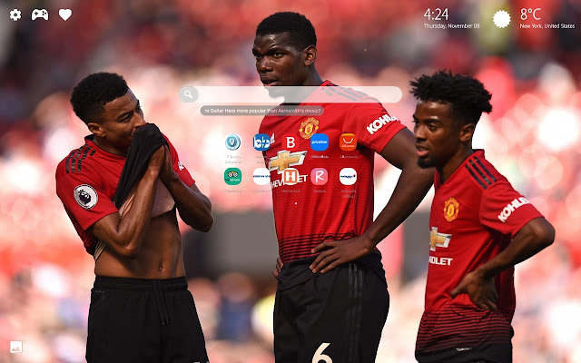 Manchester United FC Wallpaper New Tab Theme