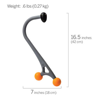 Trigger Point Acucurve Cane: Gray/Orange alternate image 4