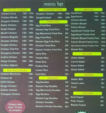 New Grand Local Dhaba menu 