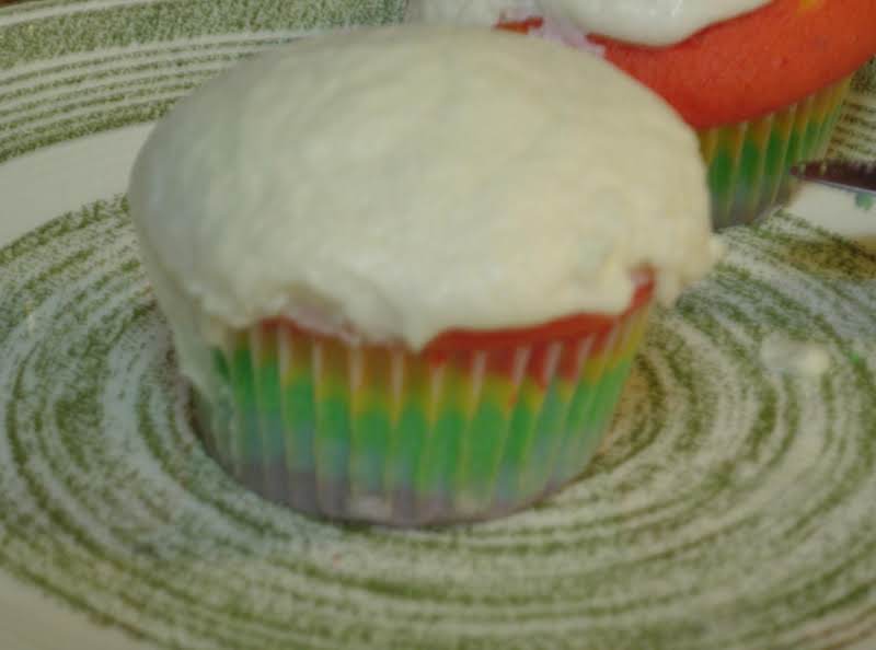 I Used Plain White Cupcake Paper Liners And The Rainbow Showed Through! It Was Very Cool!