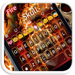 Fire Skull EmojiKeybaord Theme Apk