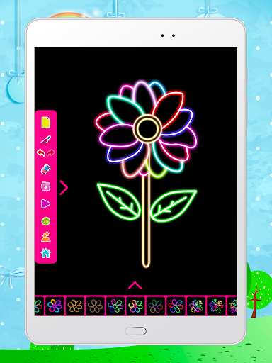 Doodle Glow Draw Neon Art and Add Cute Stickers