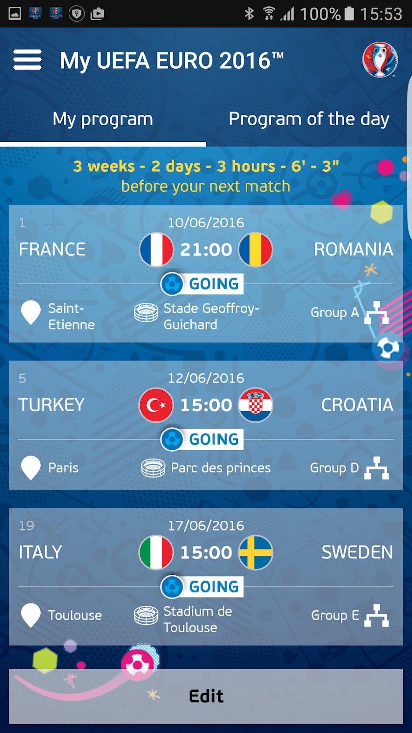 UEFA EURO 2016 Hospitality Screen 3