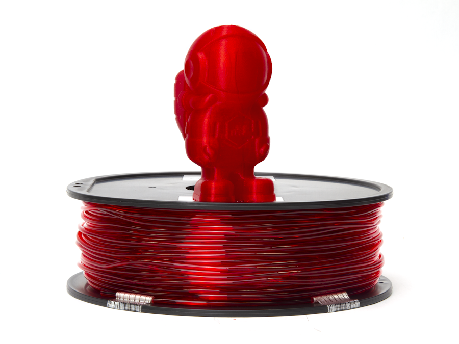 Translucent Red MH Build Series TPU Flexible Filament - 2.85mm (1kg)