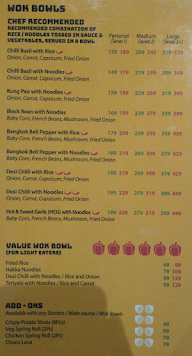 Chinese Wok menu 1