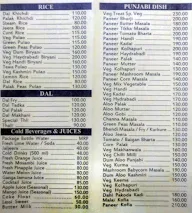 Janvi Veg Treat menu 3