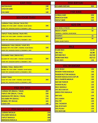 Poonam Hotel menu 1