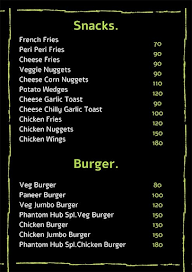 Phantom Hub Cafe menu 2