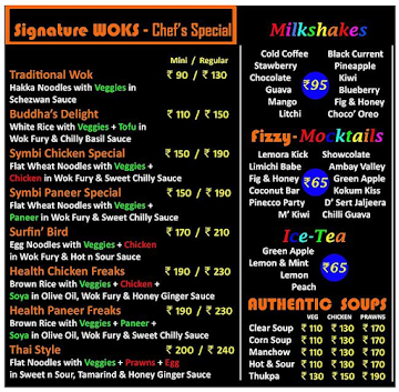 The Wok Box menu 