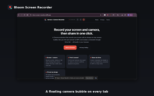 Bloom Screen Recorder screenshot 2
