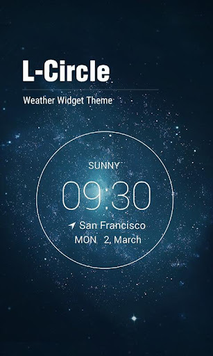 Minimal Style Weather Clock Wi