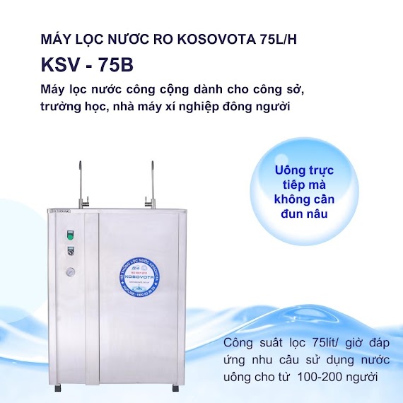 Máy Lọc Nước Ro Kosovota 75L/H Bán Công Nghiệp (Hàng Chính Hãng)