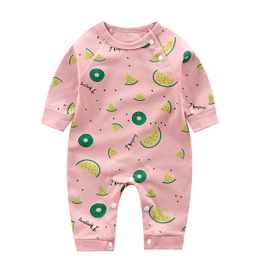 Title 4, Long-sleeved cotton romper for babies, soft and...