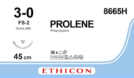 Prolene 3/0 FS-2 45cm 8665H