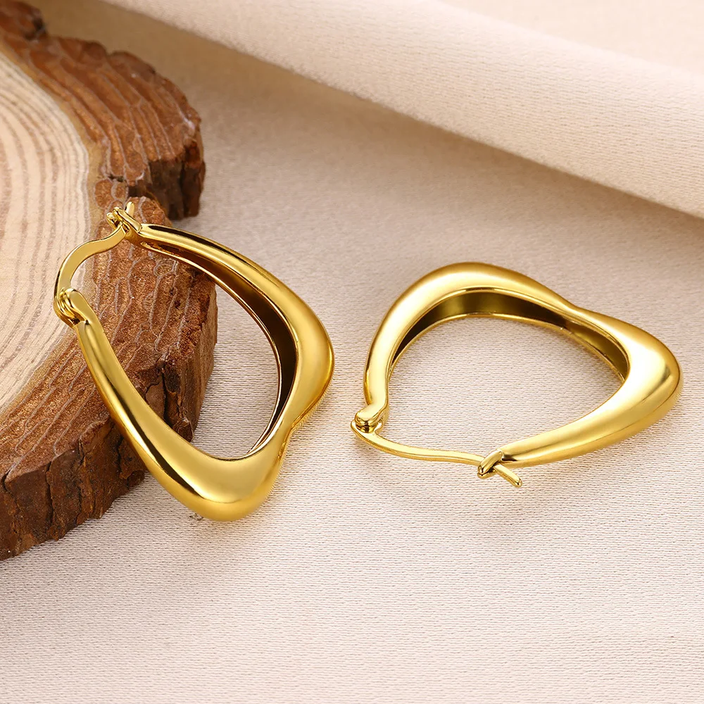Title 10, Boucles doreilles linéaires en or 18K, luxe si...
