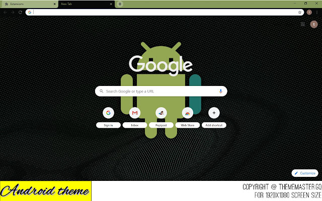 Chrome theme for android lovers chrome extension