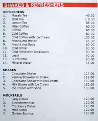 Dhananjayalu Stall menu 1