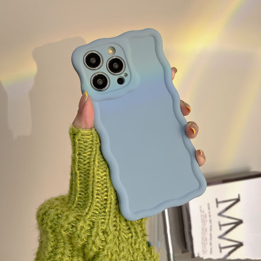 Title 4, Solid Color Twist Edge Phone Case Stylish prote...