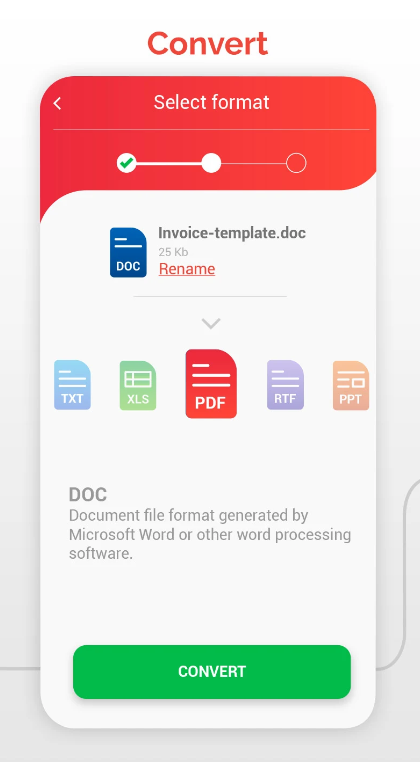 App converter PDF em Word