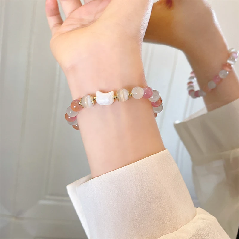Kleurrijke zoete kralenarmband voor dames Speciaal design Stijlvol sieraad Mode-accessoire Perfect cadeau voor haar.