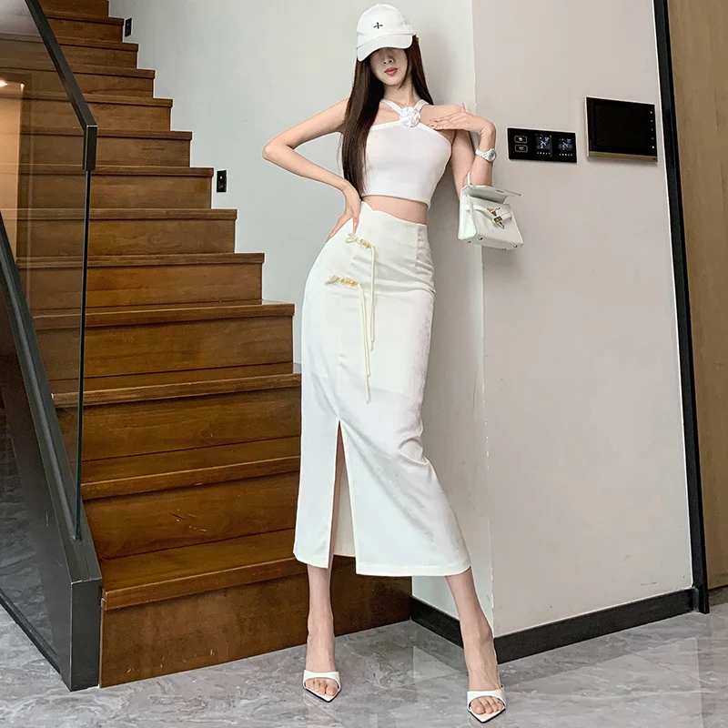 Nouvelle jupe jacquard rétro chinoise pour femmes. Élégance intemporelle, confort exceptionnel et style unique pour un look féminin et original.