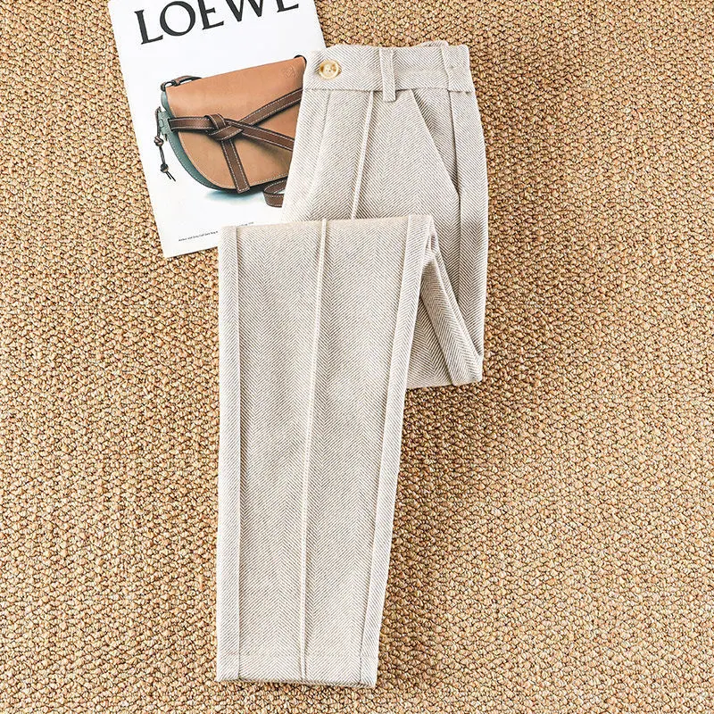 Title 4, Pantalon taille haute effet amincissant avec ti...