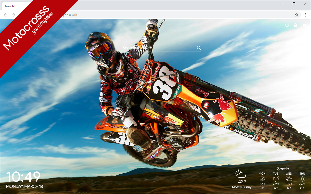 Motocross HD Wallpapers New Tab Preview image 2