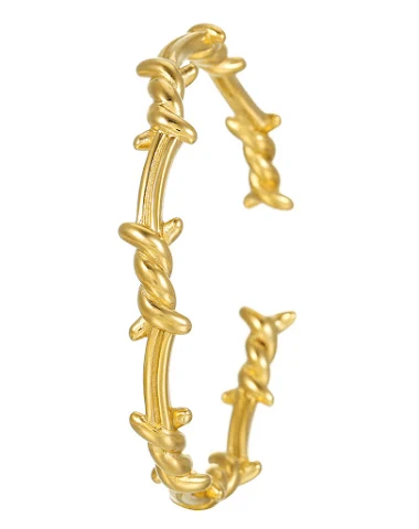 Pulseira aberta de aço inoxidável f - 1