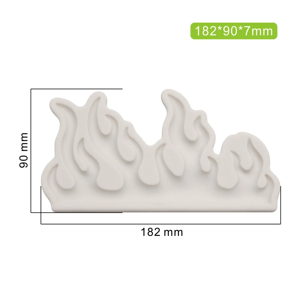 Title 2, Moule en silicone pour fondant motif flamme, dé...