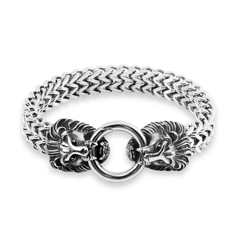 Pulseira Retrô de Aço Titânio Masculina – Design vintage elegante, resistente, hipoalergênica e ideal para um visual atemporal e sofisticado.