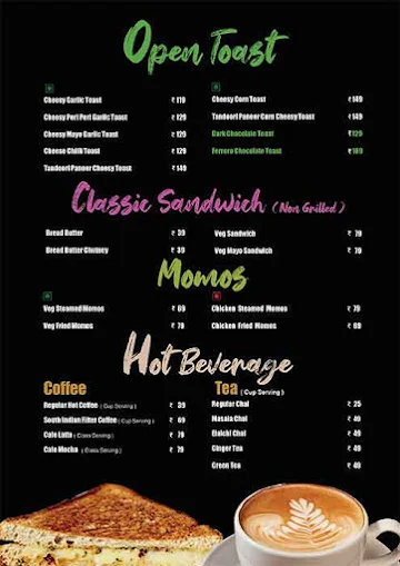 Rts Cafe menu 